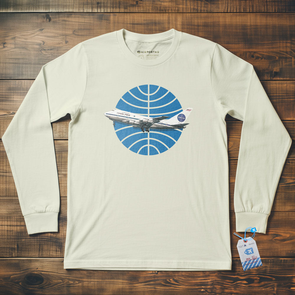 Pan Am Logo Airplane - Long Sleeve T-Shirt