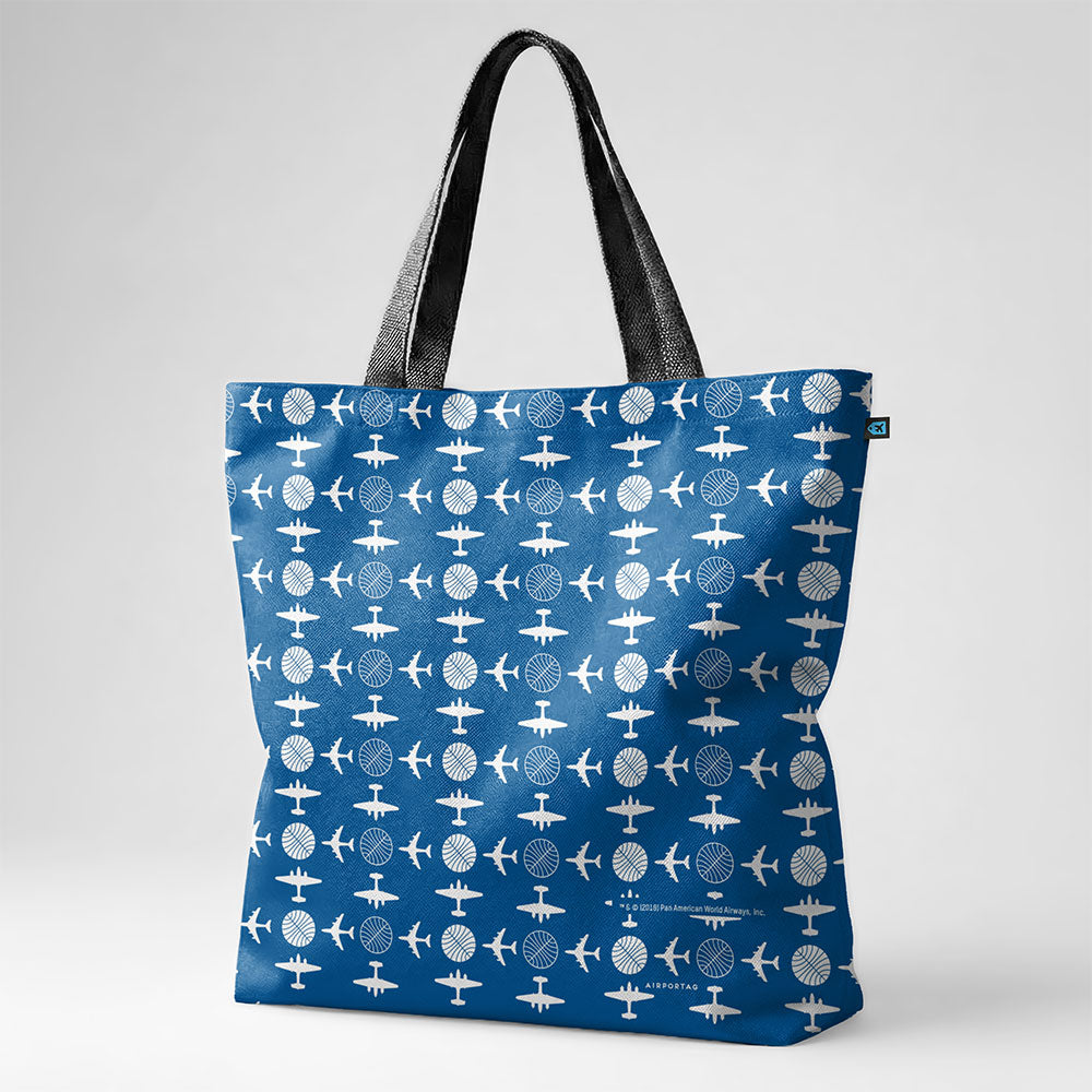 Pan Am Plane Pattern - Tote Bag