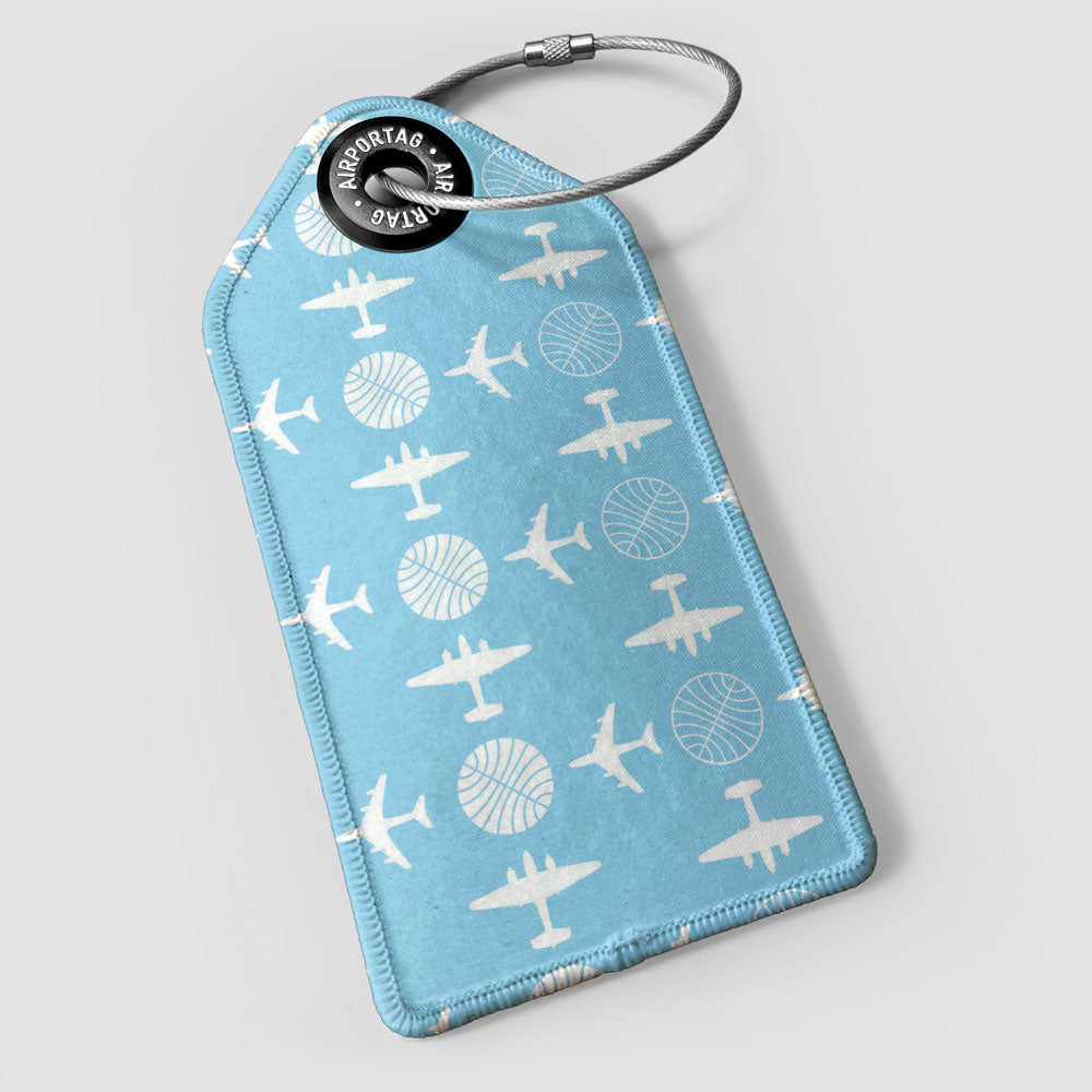 Pan Am Plane Pattern - Luggage Tag