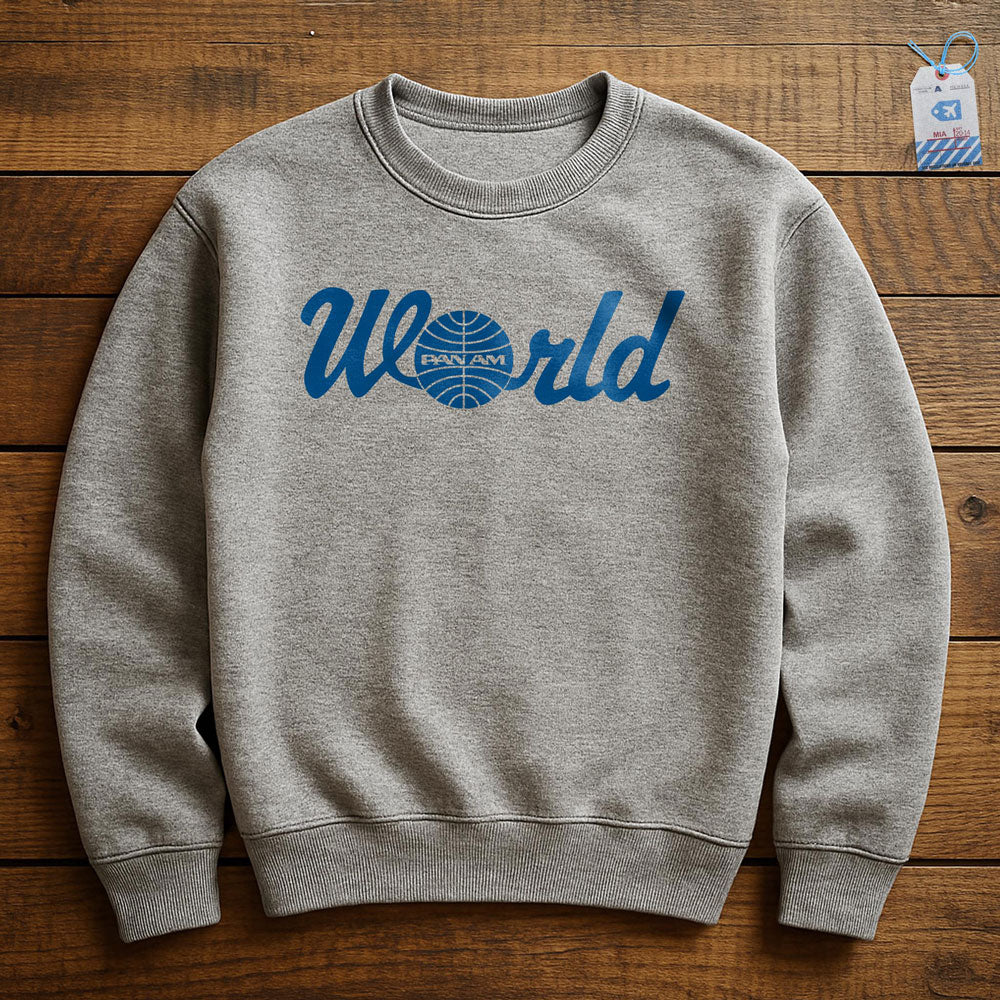 Pan Am World - Sweatshirt - Athletic Heather