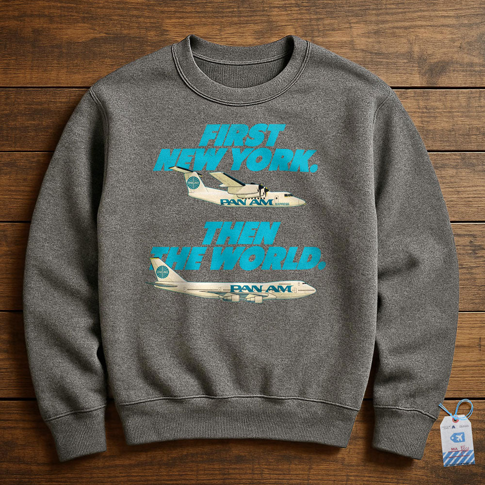 Pan Am First NY - Sweatshirt - Dark Grey Heather