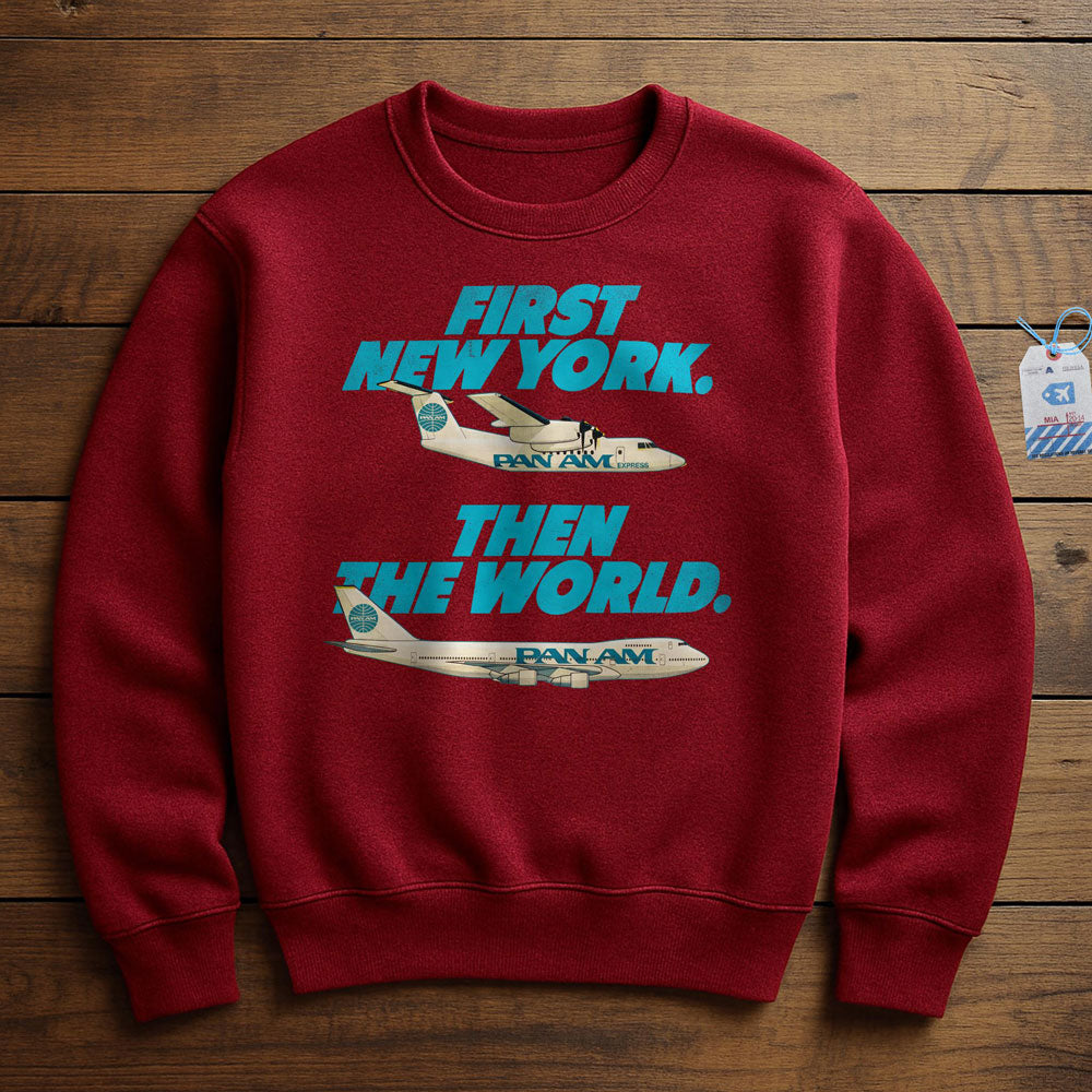 Pan Am First NY - Sweatshirt - Red
