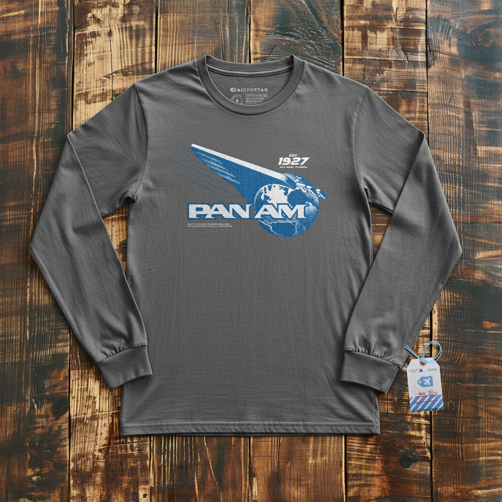 Pan Am Globe Logo - Long Sleeve T-Shirt