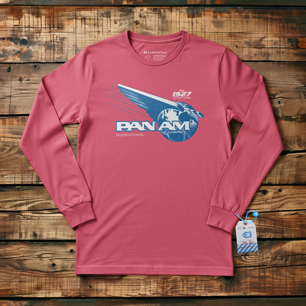 Pan Am Globe Logo - Long Sleeve T-Shirt