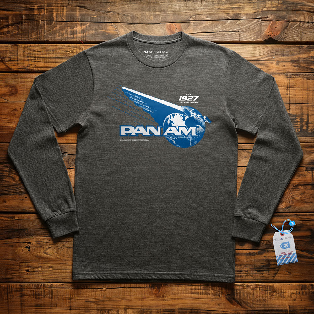 Pan Am Globe Logo - Long Sleeve T-Shirt