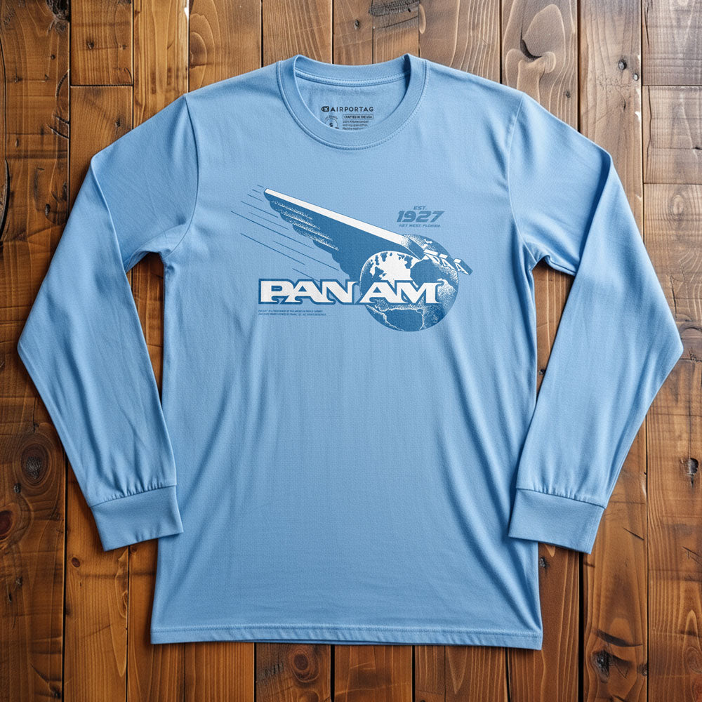 Pan Am Globe Logo - Long Sleeve T-Shirt