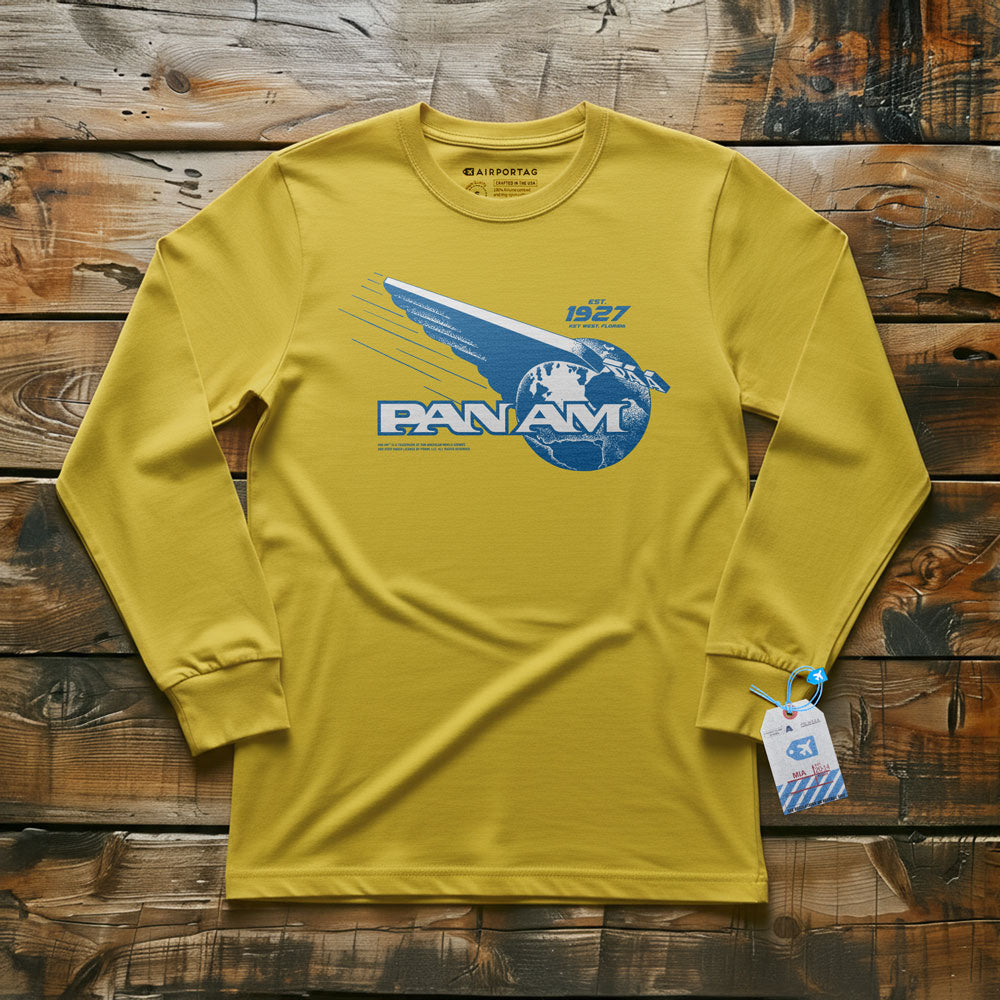 Pan Am Globe Logo - Long Sleeve T-Shirt