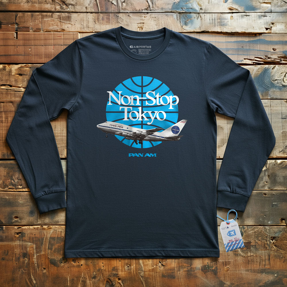 Pan Am Non Stop Tokyo - Long Sleeve T-Shirt