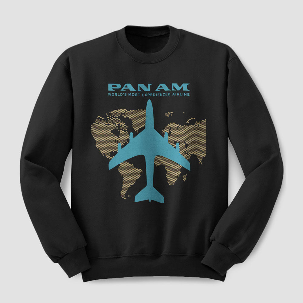 Carte du monde avion Pan Am - Sweat-shirt