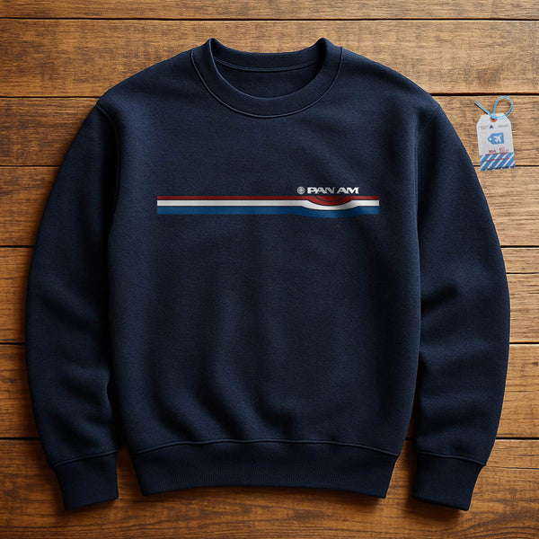 【Americana】Halfsleeve Logo Sweat PANAM-RETRO-STRIPE-