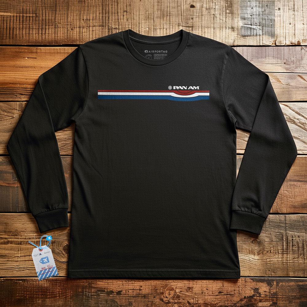 Pan Am Retro Stripe - Long Sleeve T-Shirt