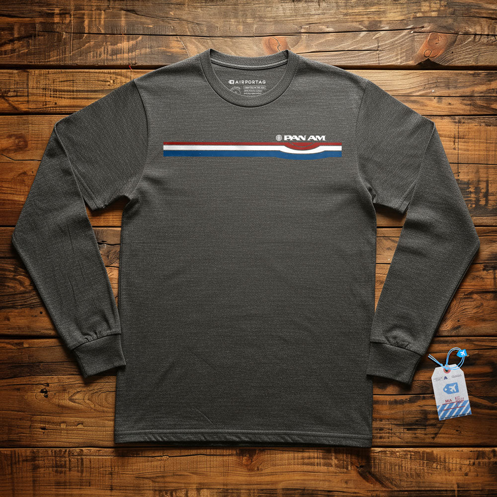 Pan Am Retro Stripe - Long Sleeve T-Shirt