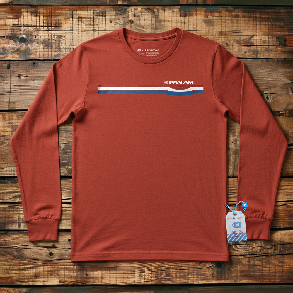Pan Am Retro Stripe - Long Sleeve T-Shirt
