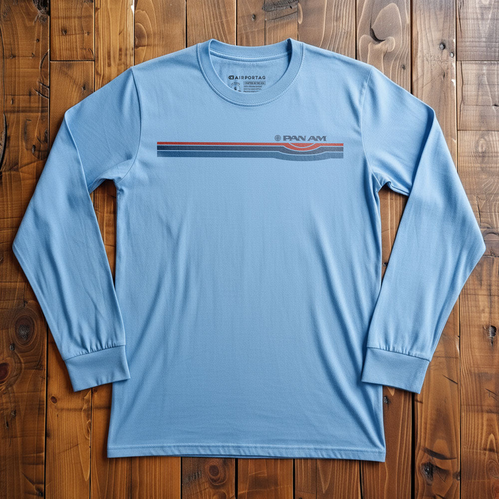 Pan Am Retro Stripe - Long Sleeve T-Shirt