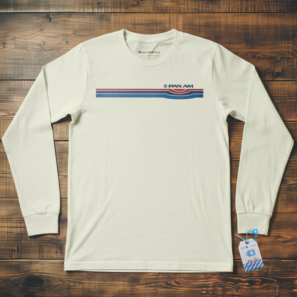 Pan Am Retro Stripe - Long Sleeve T-Shirt