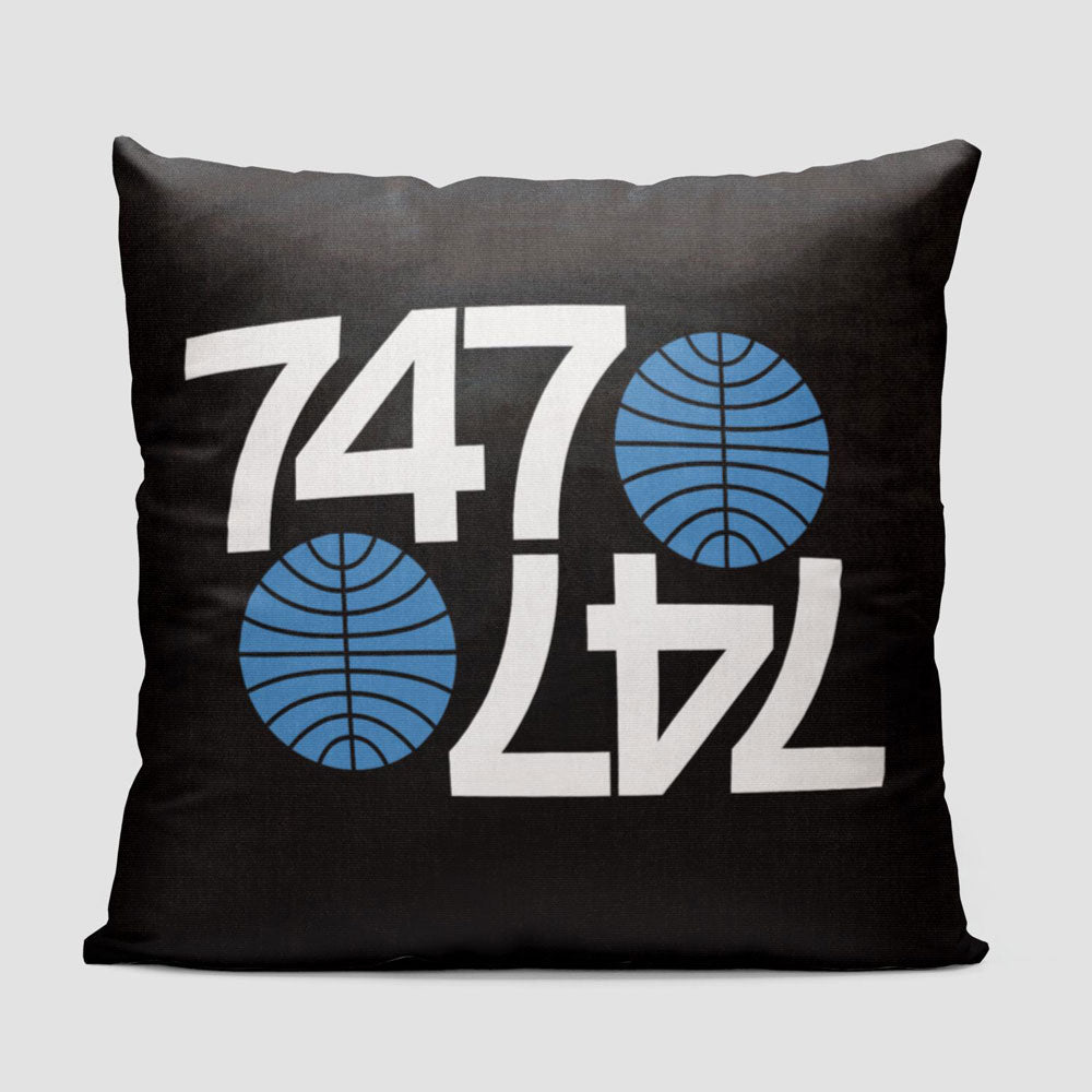 Pan Am 747 - Throw Pillow