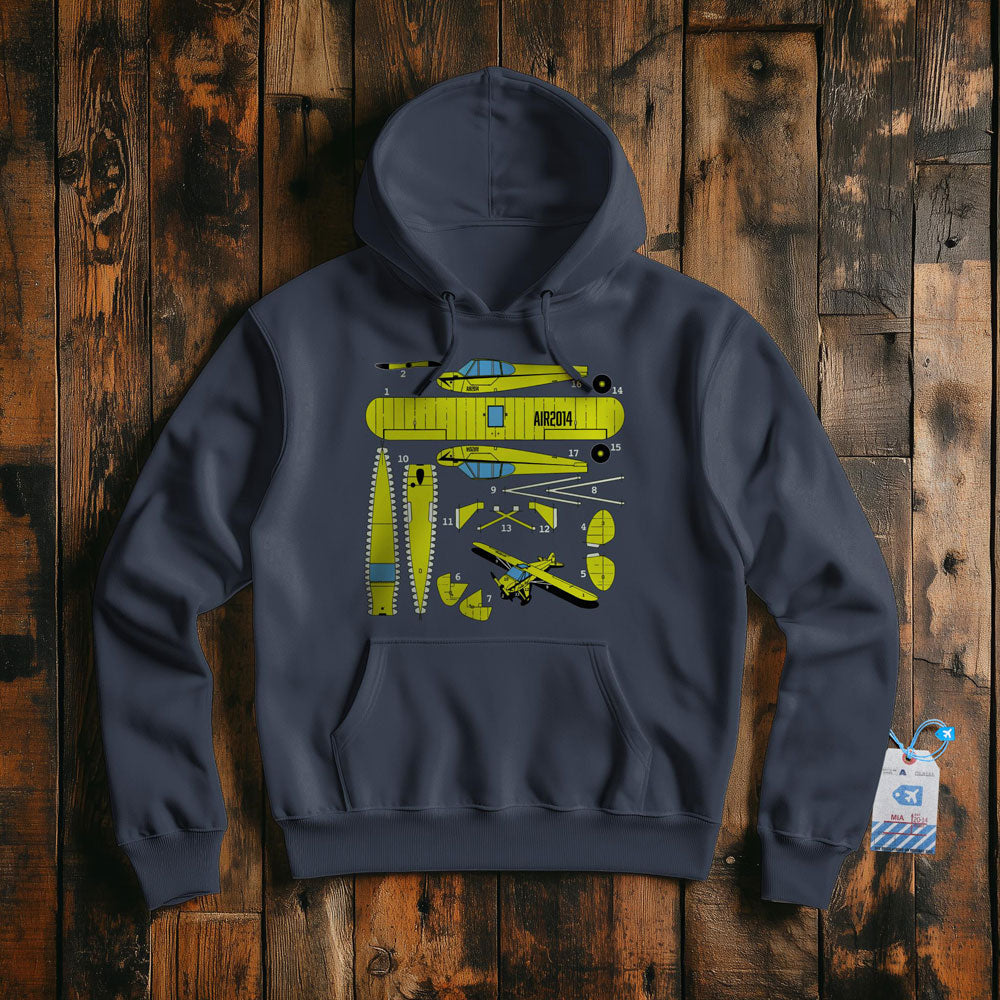 Paper Model Plane - Pullover Hoodie