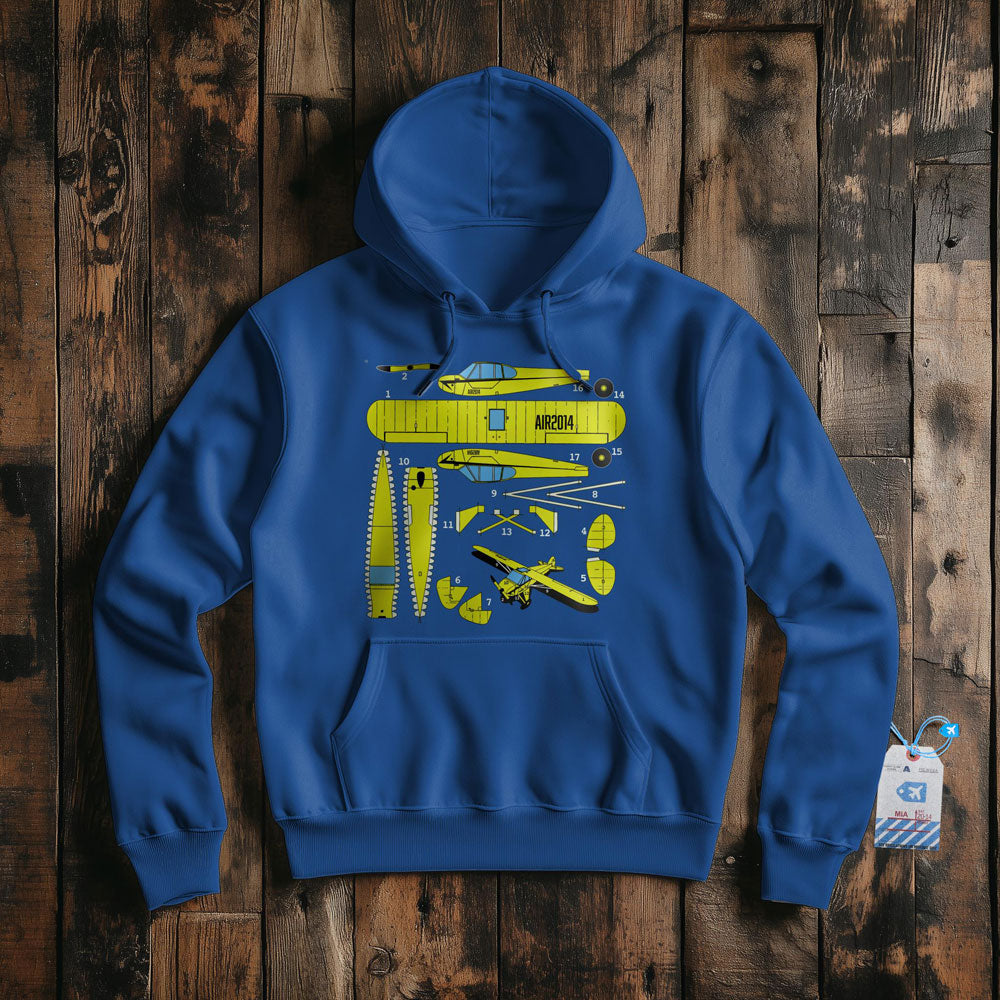 Paper Model Plane - Pullover Hoodie