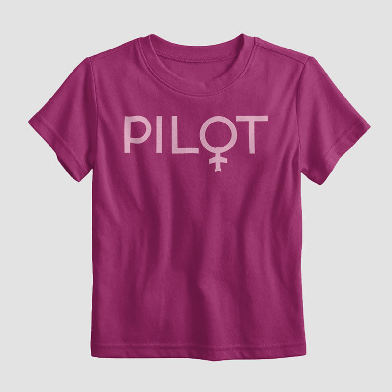 Pilot Woman - Kids T-Shirt