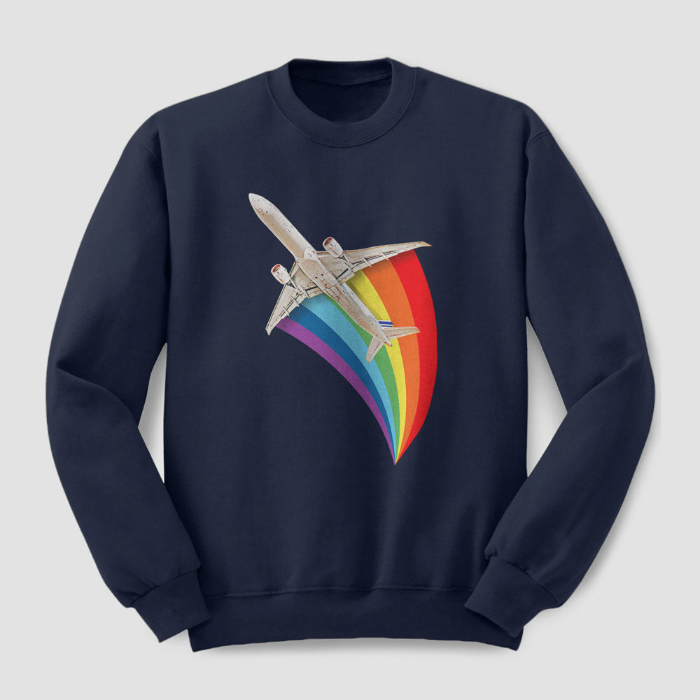 Avion volant arc-en-ciel - Sweat-shirt