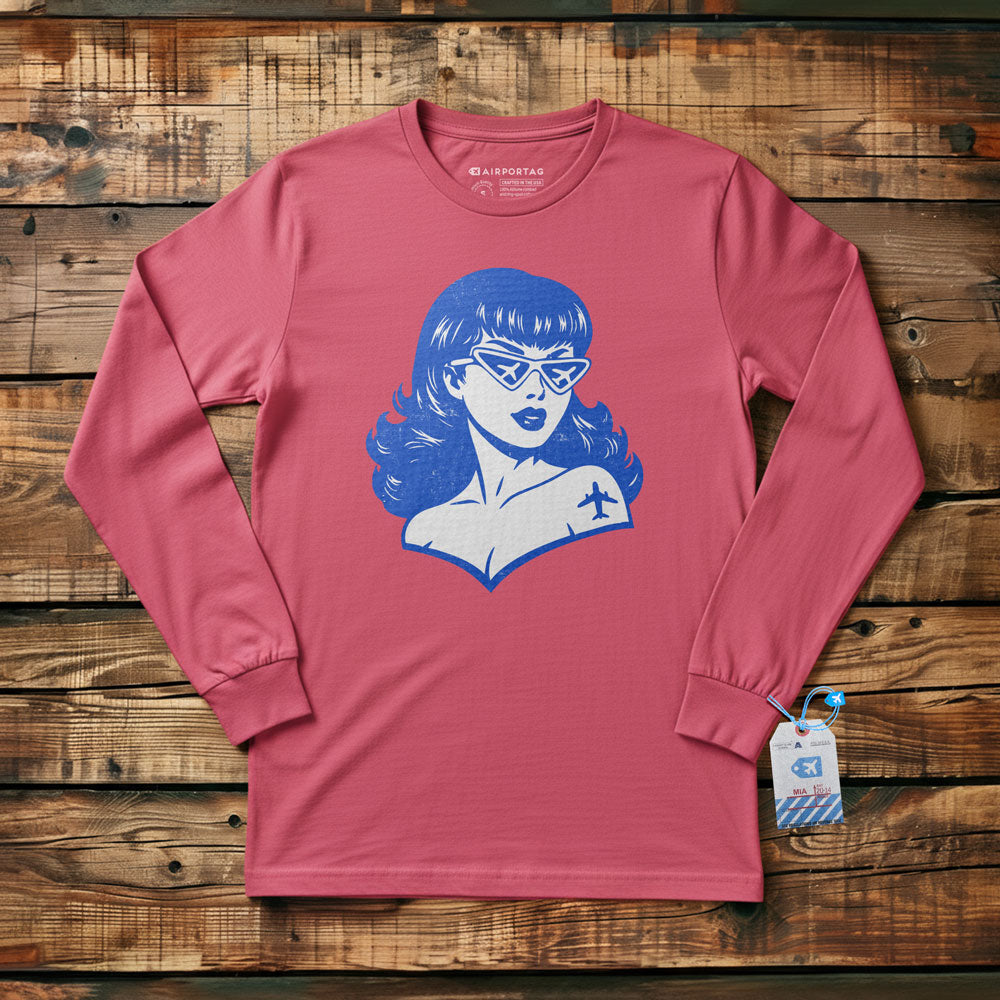 Plane Glasses & Tattoo - Long Sleeve T-Shirt