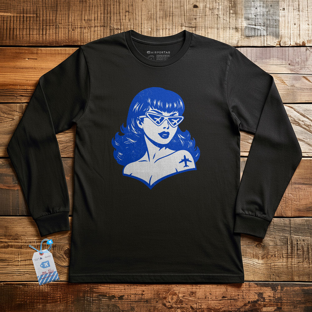 Plane Glasses & Tattoo - Long Sleeve T-Shirt
