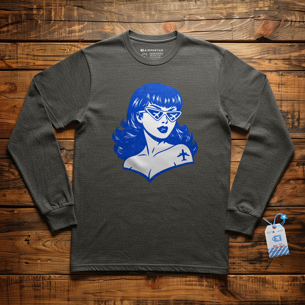 Plane Glasses & Tattoo - Long Sleeve T-Shirt