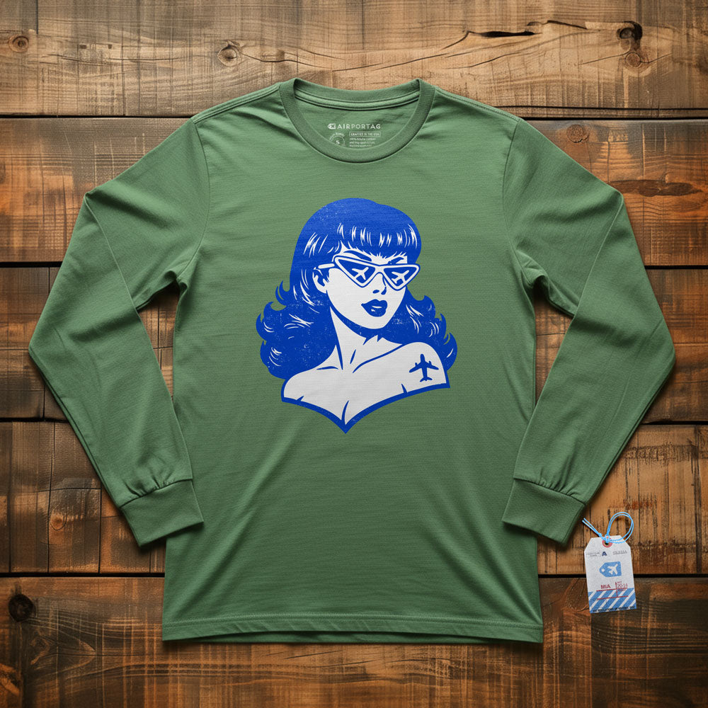 Plane Glasses & Tattoo - Long Sleeve T-Shirt