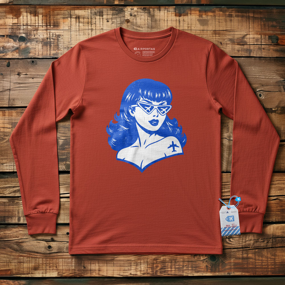 Plane Glasses & Tattoo - Long Sleeve T-Shirt