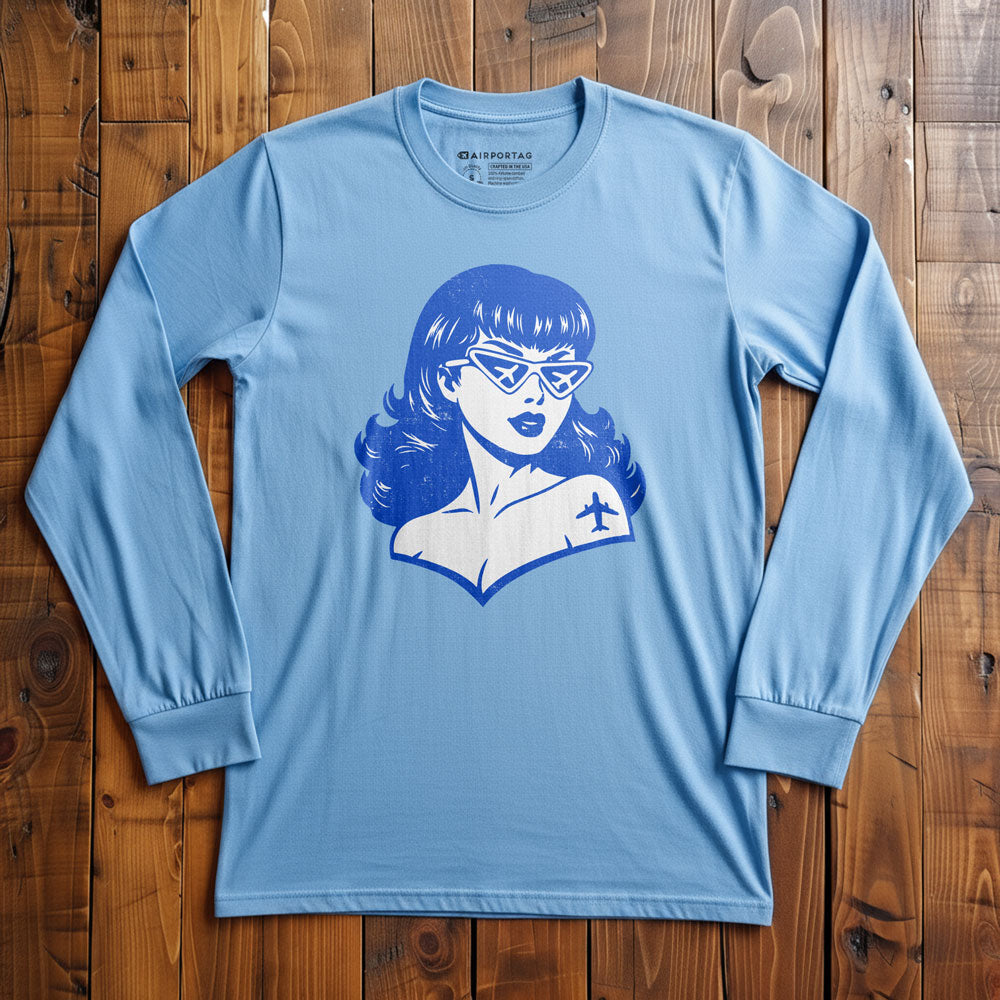 Plane Glasses & Tattoo - Long Sleeve T-Shirt