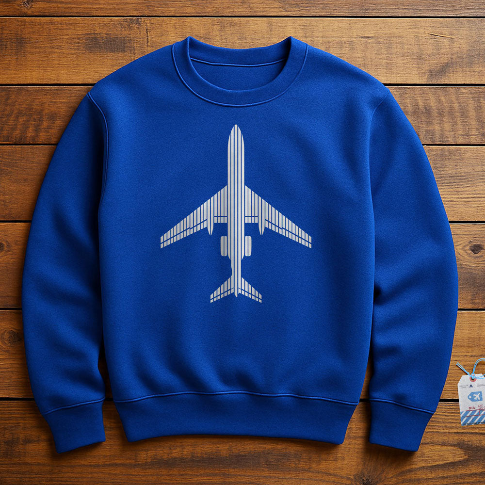 Plane Lines - Sweatshirt - True Royal