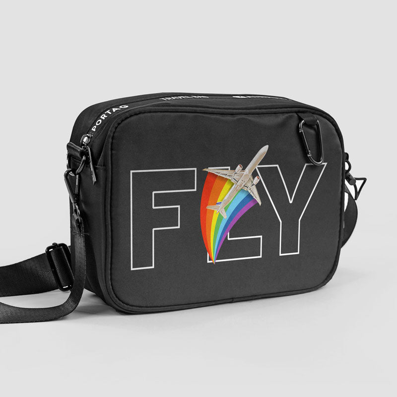 Airplane Rainbow Fly - Travel Bag
