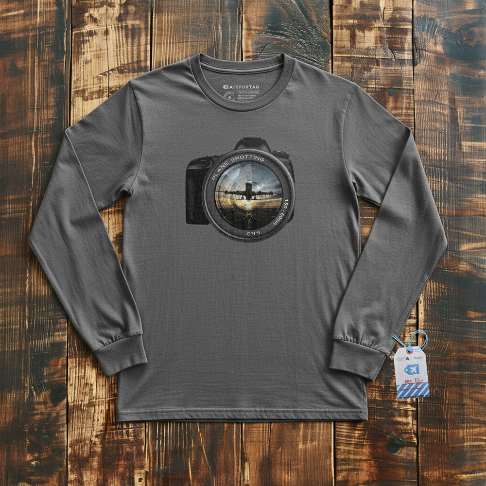 Plane Spotting Lens - Long Sleeve T-Shirt