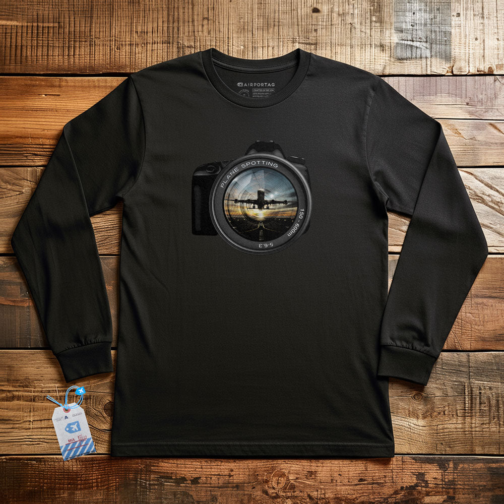 Plane Spotting Lens - Long Sleeve T-Shirt