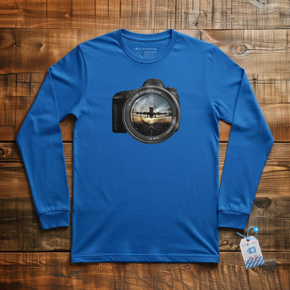 Plane Spotting Lens - Long Sleeve T-Shirt