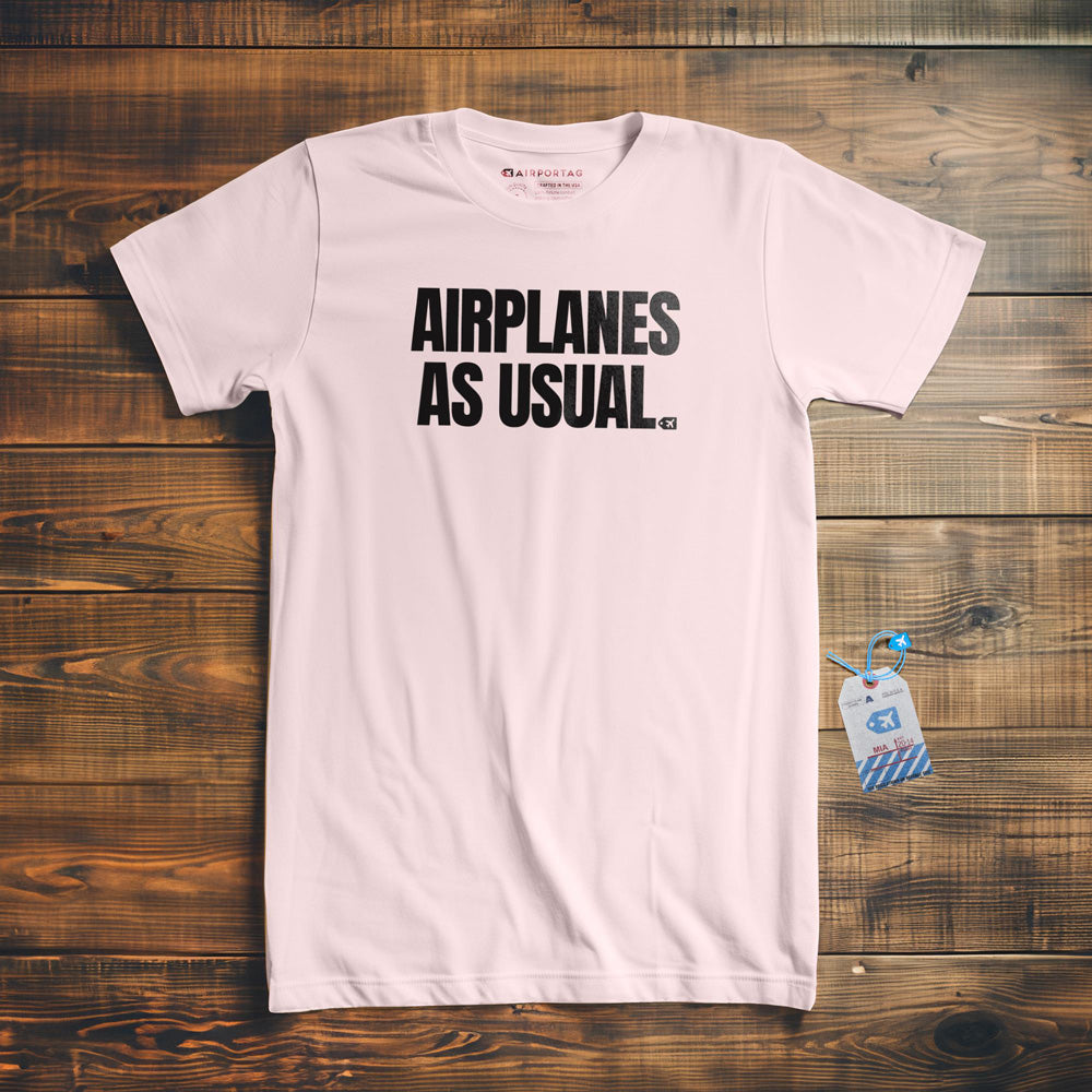Airplanes as Usual - T-Shirt - Light Pink