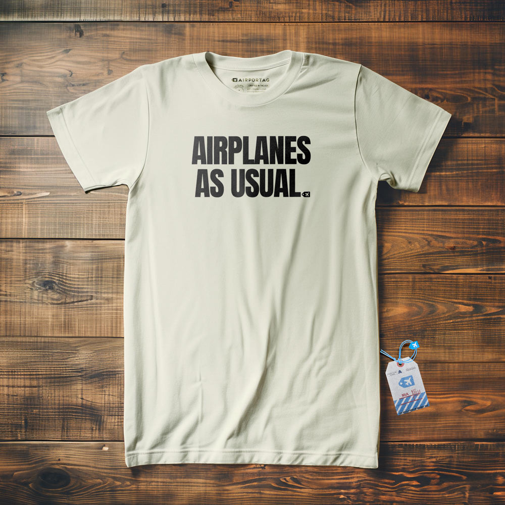 Airplanes as Usual - T-Shirt - Vintage White