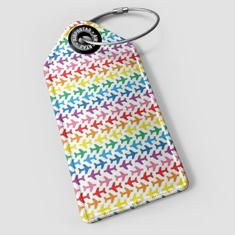 Planes Rainbow - Luggage Tag