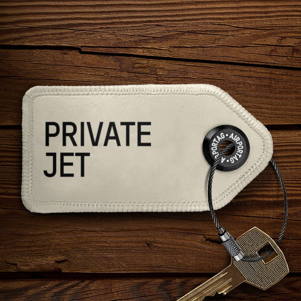 Private Jet - Tag Keychain