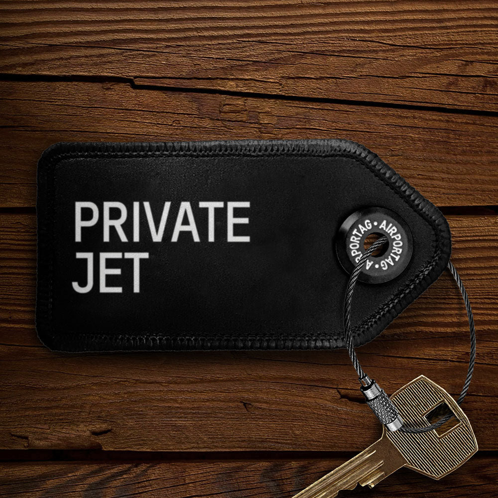 Private Jet - Tag Keychain