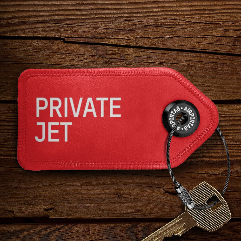 Private Jet - Tag Keychain