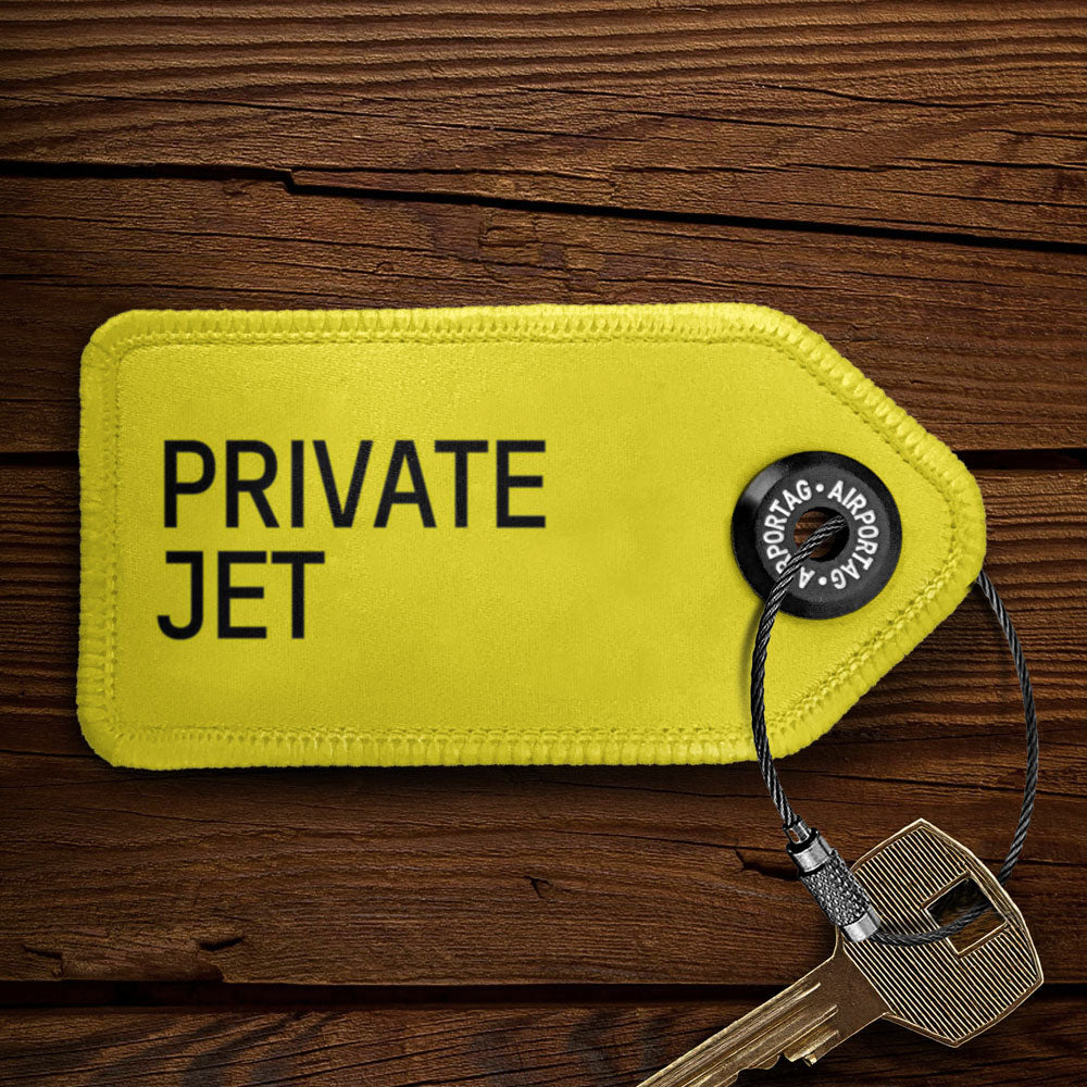 Private Jet - Tag Keychain