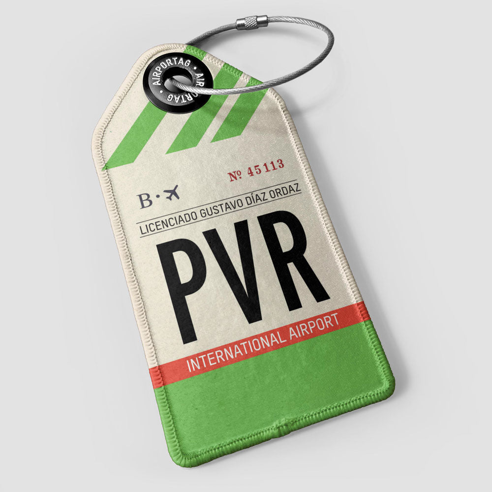 Airport Code Luggage Tag - IATA code PVR baggage tag