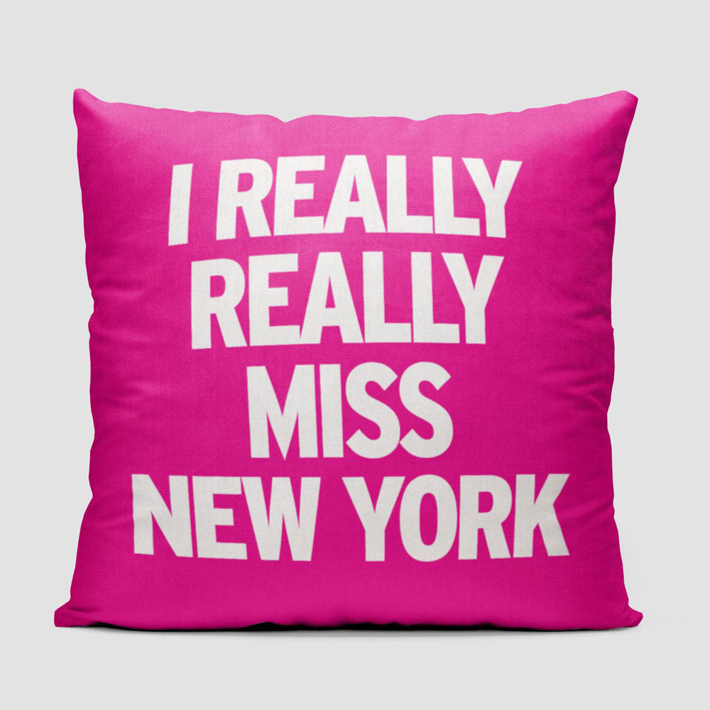 I Really Really Miss New York - Throw Pillow