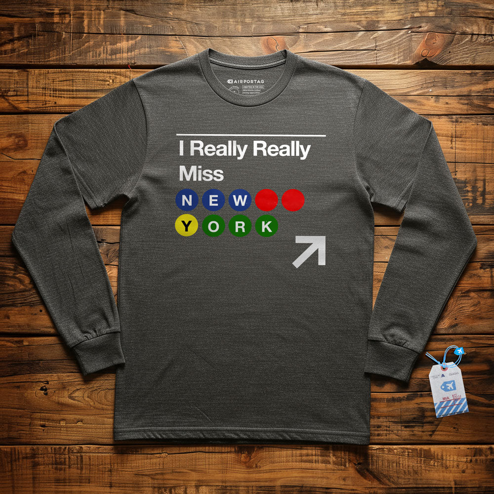 Really Miss New York Subway - Long Sleeve T-Shirt