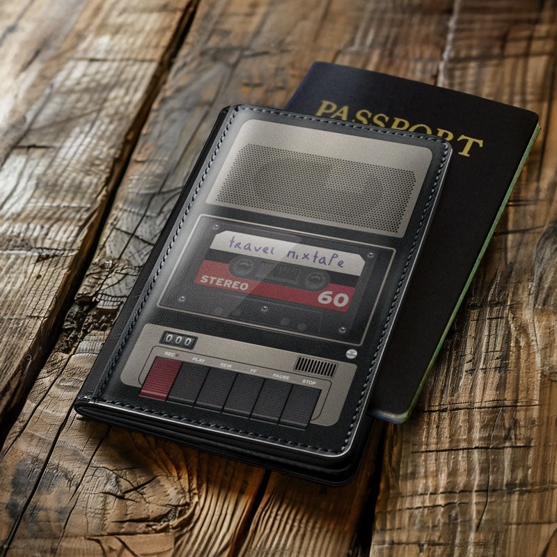 Tape Recorder Brown - Passport Cover