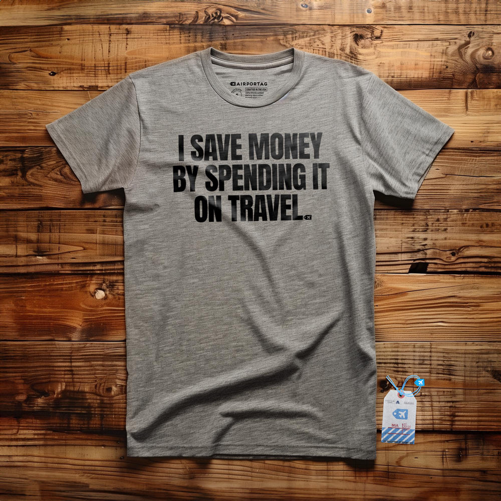I Save Money By Spending It on Travel - T-Shirt