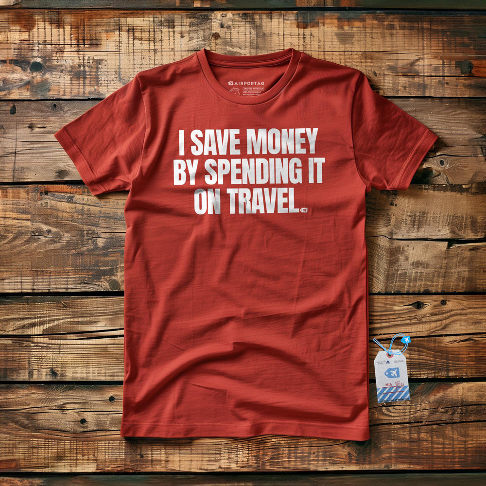 I Save Money By Spending It on Travel - T-Shirt