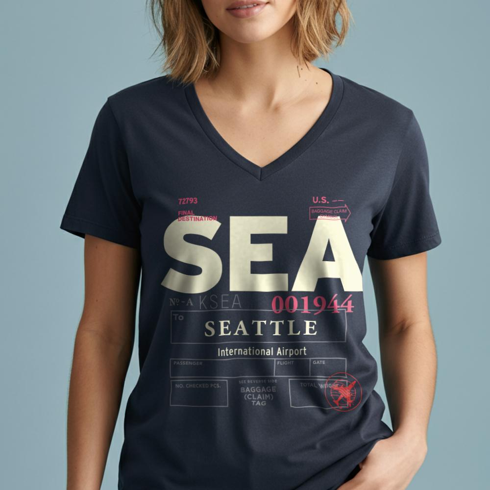 SEA - Women's V-Neck T-Shirt