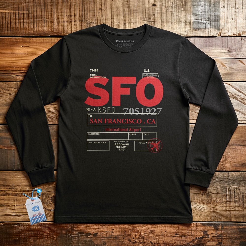 SFO Code - Long Sleeve T-Shirt